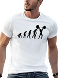 Evolution of Weightlifting Black T-Shirt