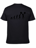 Evolution of Weightlifting Black T-Shirt