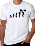 Evolution of Weightlifting Black T-Shirt