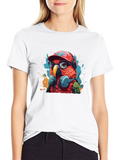 Cool Parrot Graphic Tee - Stylish Mens Black T-Shirt