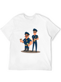 Coffee Cops Graphic T-Shirt - Black