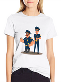 Coffee Cops Graphic T-Shirt - Black