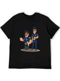 Coffee Cops Graphic T-Shirt - Black