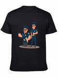 Coffee Cops Graphic T-Shirt - Black