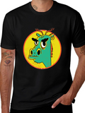 Cool Dragon Graphic Black T-Shirt