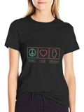 Peace Love Pottery Graphic T-Shirt