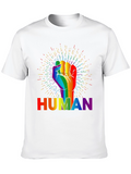 Rainbow Human Fist T-Shirt - Equality & Pride