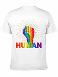 Rainbow Human Fist T-Shirt - Equality & Pride