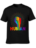 Rainbow Human Fist T-Shirt - Equality & Pride