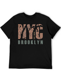 NYC Brooklyn Map Graphic T-Shirt
