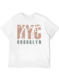 NYC Brooklyn Map Graphic T-Shirt