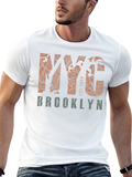 NYC Brooklyn Map Graphic T-Shirt