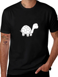 Turtle Graphic Black T-Shirt