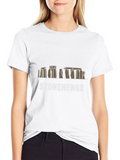 Stonehenge Graphic Tee - Black Cotton T-Shirt
