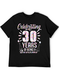 Celebrating 30 Years Awesome Birthday T-Shirt