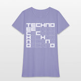 techno music bold text
