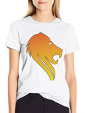 Lion Graphic Tee - Black Cotton Blend