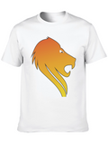 Lion Graphic Tee - Black Cotton Blend