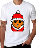 Festive Owl T-Shirt - Holiday Style