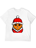Festive Owl T-Shirt - Holiday Style