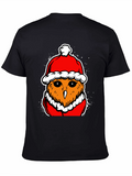 Festive Owl T-Shirt - Holiday Style