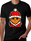 Festive Owl T-Shirt - Holiday Style