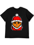 Festive Owl T-Shirt - Holiday Style