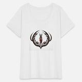 Tribal Elegance – Red Dress Woman Design