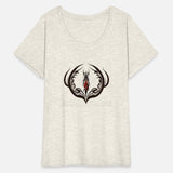 Tribal Elegance – Red Dress Woman Design