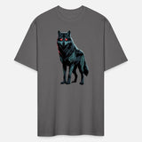 Tribal Red-Eyed Wolf – Fierce Alpha Spirit Tee