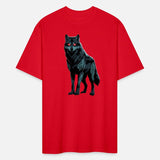 Tribal Red-Eyed Wolf – Fierce Alpha Spirit Tee