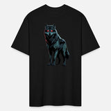 Tribal Red-Eyed Wolf – Fierce Alpha Spirit Tee