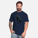 Tribal Red-Eyed Wolf – Fierce Alpha Spirit Tee