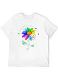 Autism Awareness Flower T-Shirt Be Kind