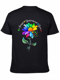 Autism Awareness Flower T-Shirt Be Kind