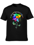 Autism Awareness Flower T-Shirt Be Kind