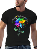 Autism Awareness Flower T-Shirt Be Kind