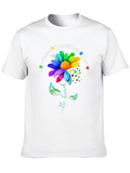 Autism Awareness Flower T-Shirt Be Kind