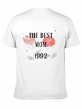 The Best Mom 1992 Flower Graphic Tee