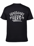 Healthcare Hero Graphic T-Shirt - Black