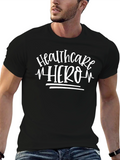 Healthcare Hero Graphic T-Shirt - Black