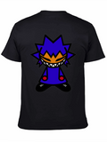 Funky Graphic Tee - Black Cotton Blend