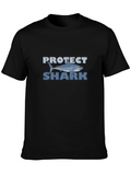 Protect Shark Graphic T-Shirt -  Ocean Conservation Tee