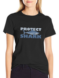 Protect Shark Graphic T-Shirt -  Ocean Conservation Tee