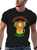 Hoggy Christmas Hedgehog Graphic T-Shirt