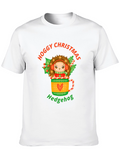 Hoggy Christmas Hedgehog Graphic T-Shirt