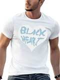 Black Heart Graphic Print T-Shirt