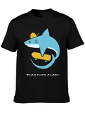 Skateboarding Shark Graphic Tee