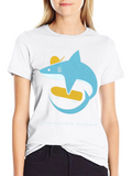 Skateboarding Shark Graphic Tee