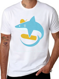 Skateboarding Shark Graphic Tee
